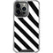 Black and White Geometric Stripes iPhone 16 Pro Clear Case